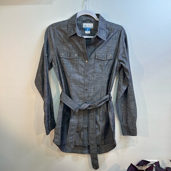 Columbia Charcoal Button-Down dress - Picture 1 of 5